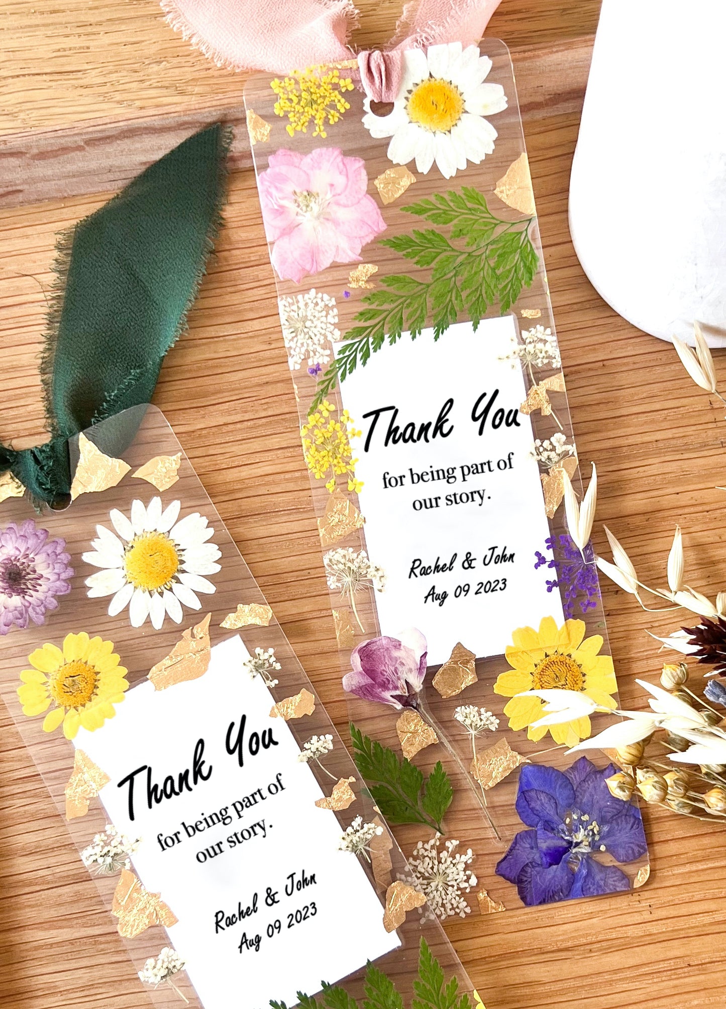 Thank You For Being Part Our Story | Wedding Bookmark