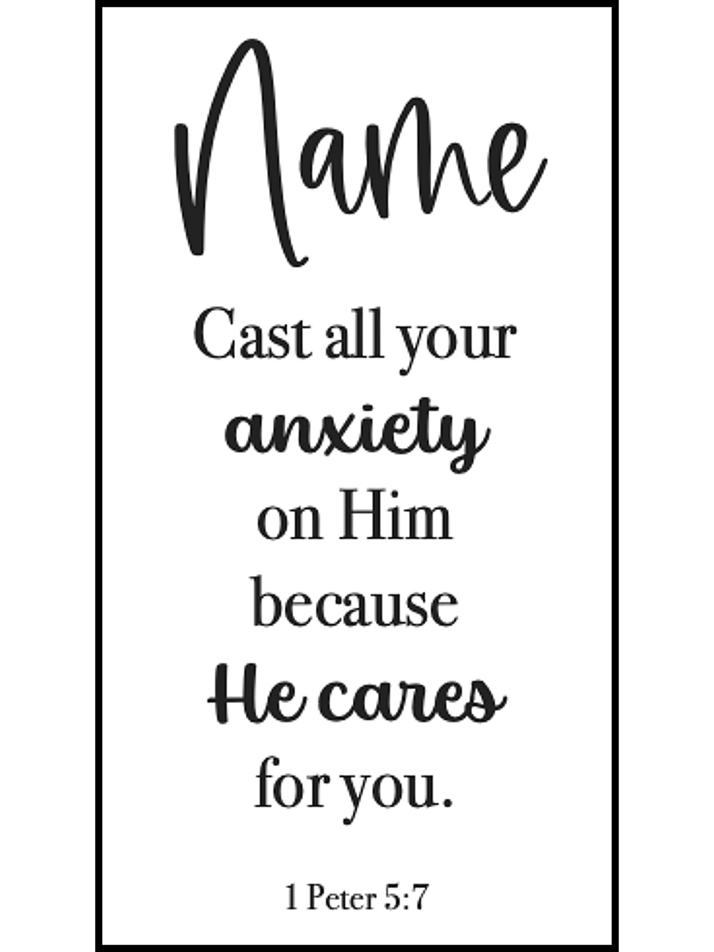 1 Peter 5 | Cast All Anxiety On Him Because He Cares for You