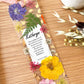 Lamentations 3:22 | God's Love New Every Morning | Pressed Flower Bookmark