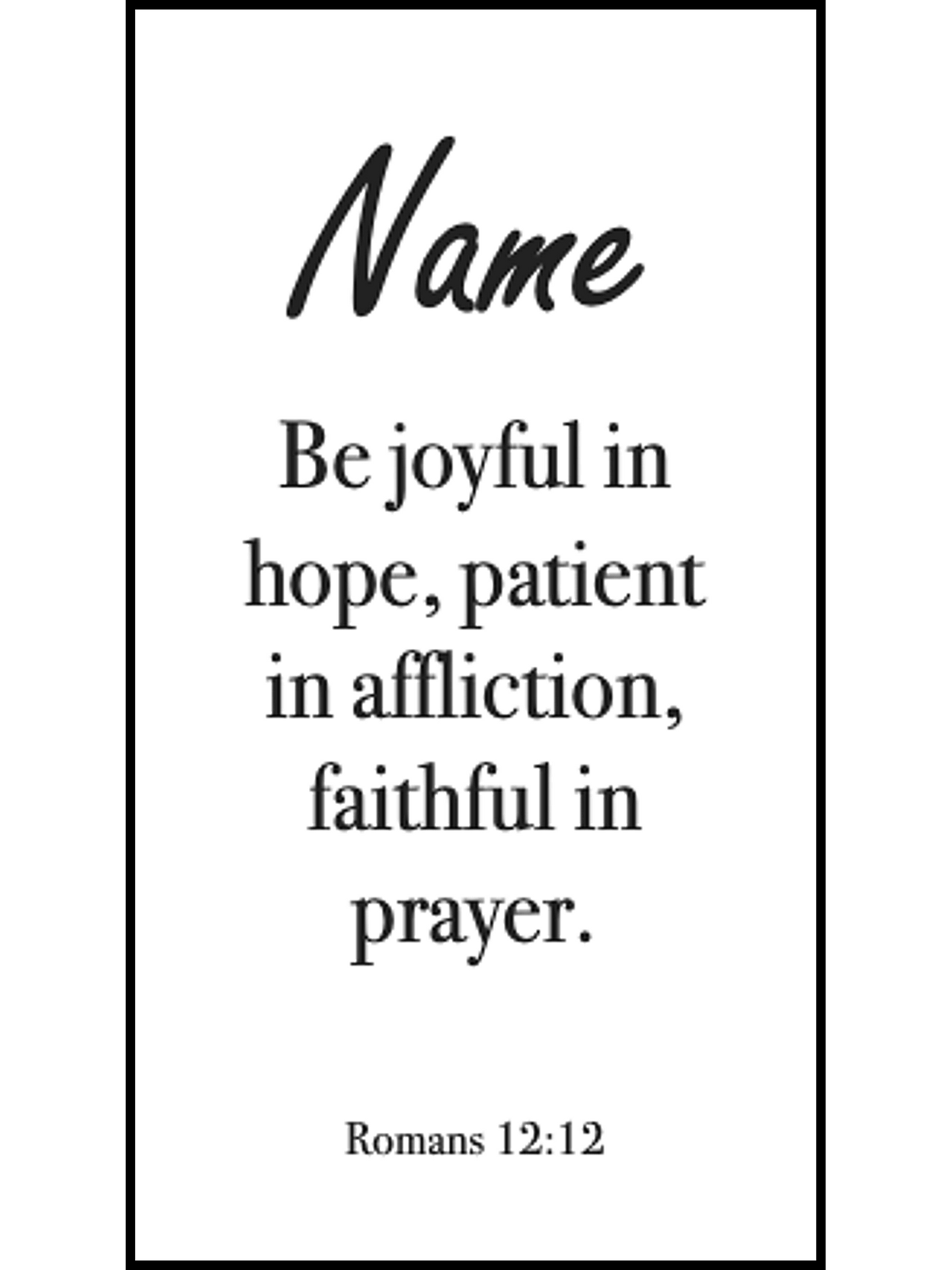 Romans 12:12 | Be Joyful in Hope