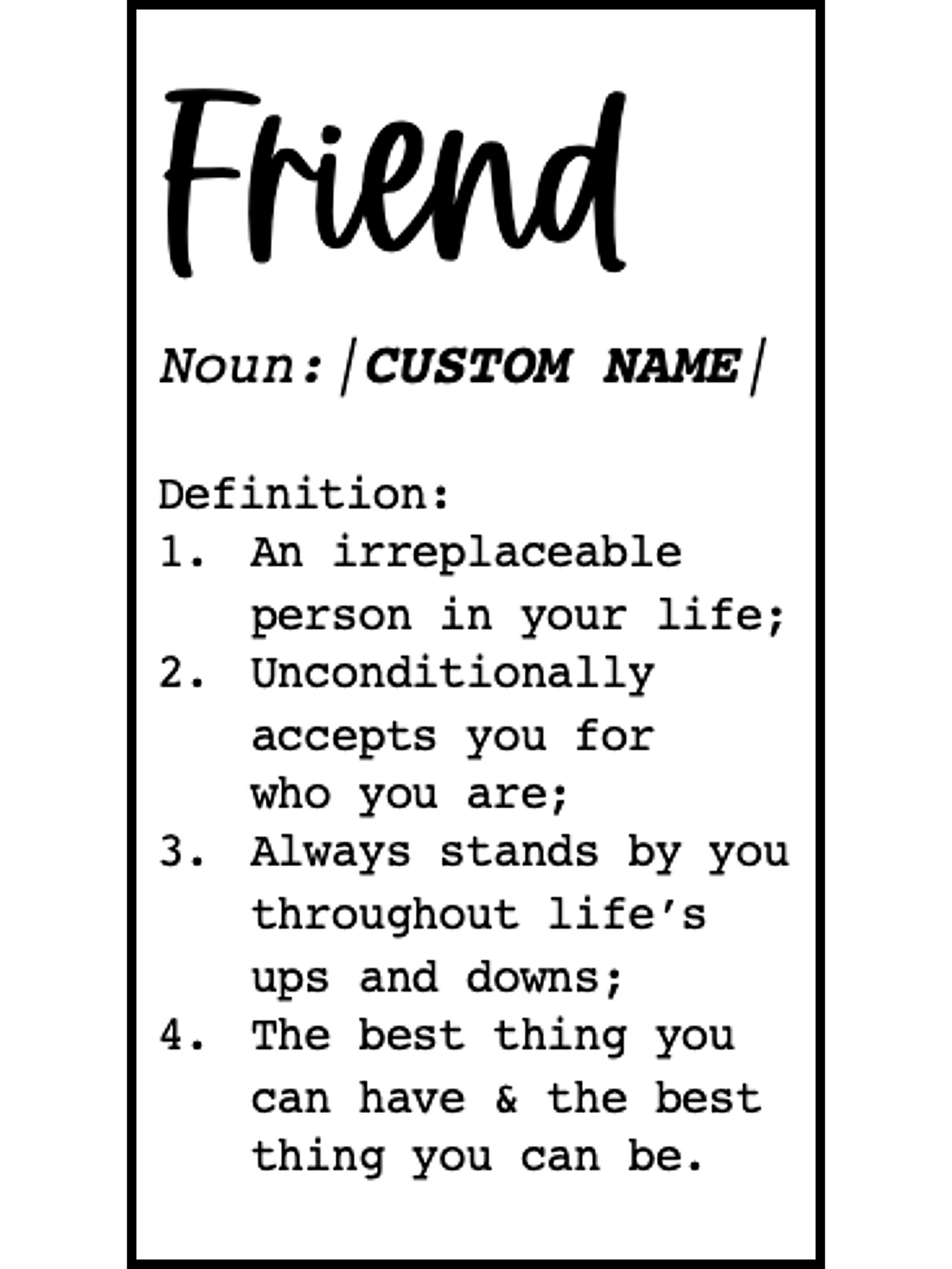 Friend Definition | An Irreplaceable Person