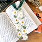 White Pressed Flower Bookmarks [No Quote]