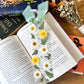 Yellow & White Pressed Flower Bookmarks [No Quote]