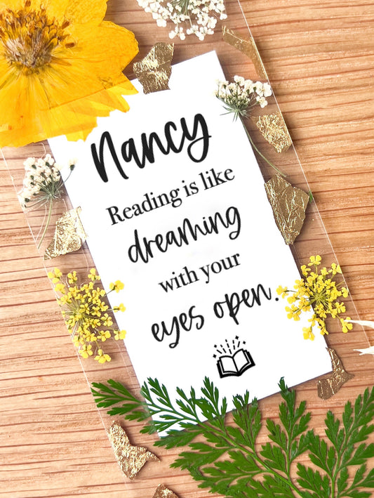 Reading is Like Dreaming With Eyes Open | Children's Bookmark