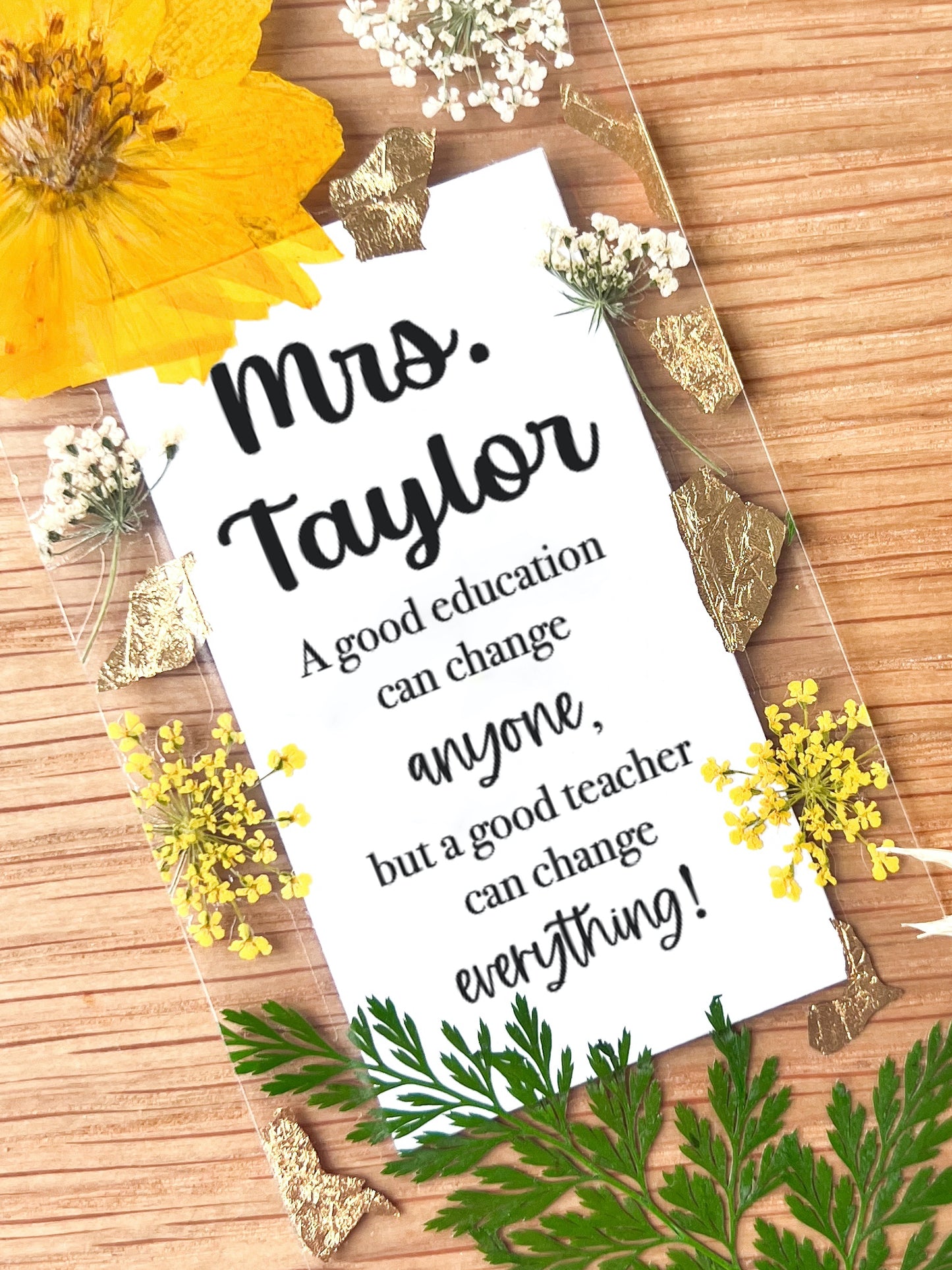 A Good Teacher Can Change Everything | Thank You Teacher Bookmark