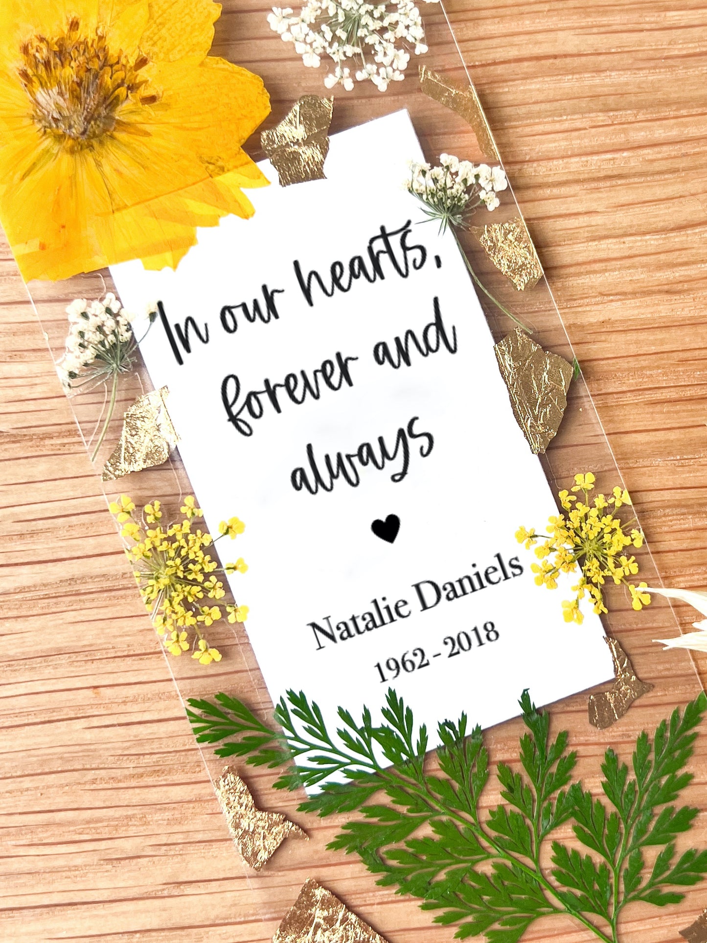 In Our Hearts Forever | Memorial Bookmark