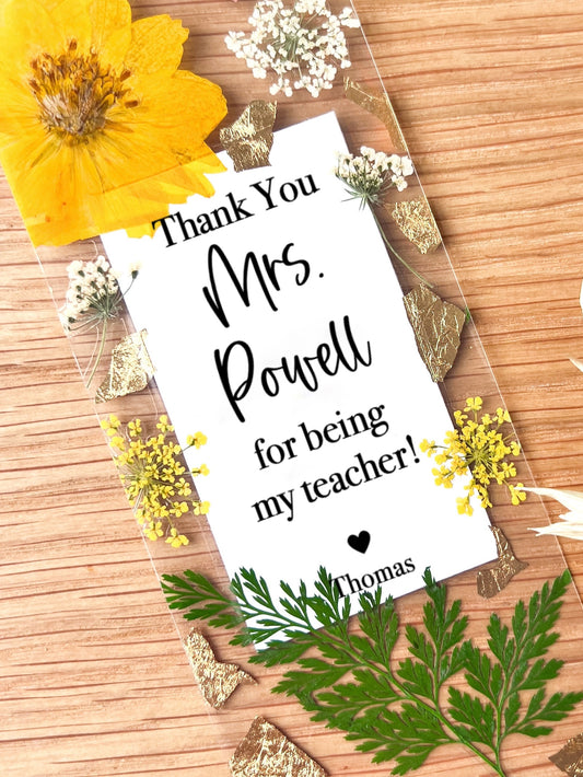 Thank You for Being My Teacher | Teacher Bookmark