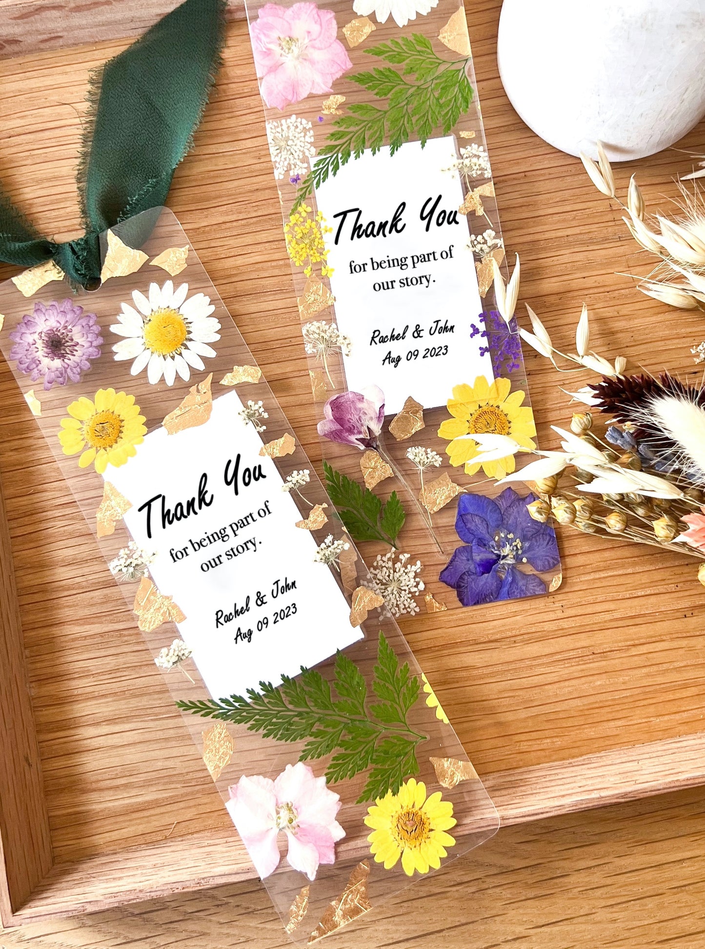 Thank You For Being Part Our Story | Wedding Bookmark