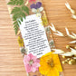  Bookmark includes the following Lord's Prayer : "Our Father who art in heaven, Hallowed be thy name. Thy kingdom come, Thy will be done, on earth as it is in heaven. Give us this day our daily bread, and forgive us our trespasses, as we forgive those who trespass against us. And lead us not into temptation, but deliver us from evil. For thine is the kingdom, and the power, and the glory, forever and ever. Amen."