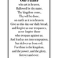 The Lord's Prayer | Pressed Flower Bookmark
