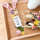  Bookmark includes the following scripture passage : "[custom name] When they saw the star, they rejoiced exceedingly with great joy. Matthew 2:10 "