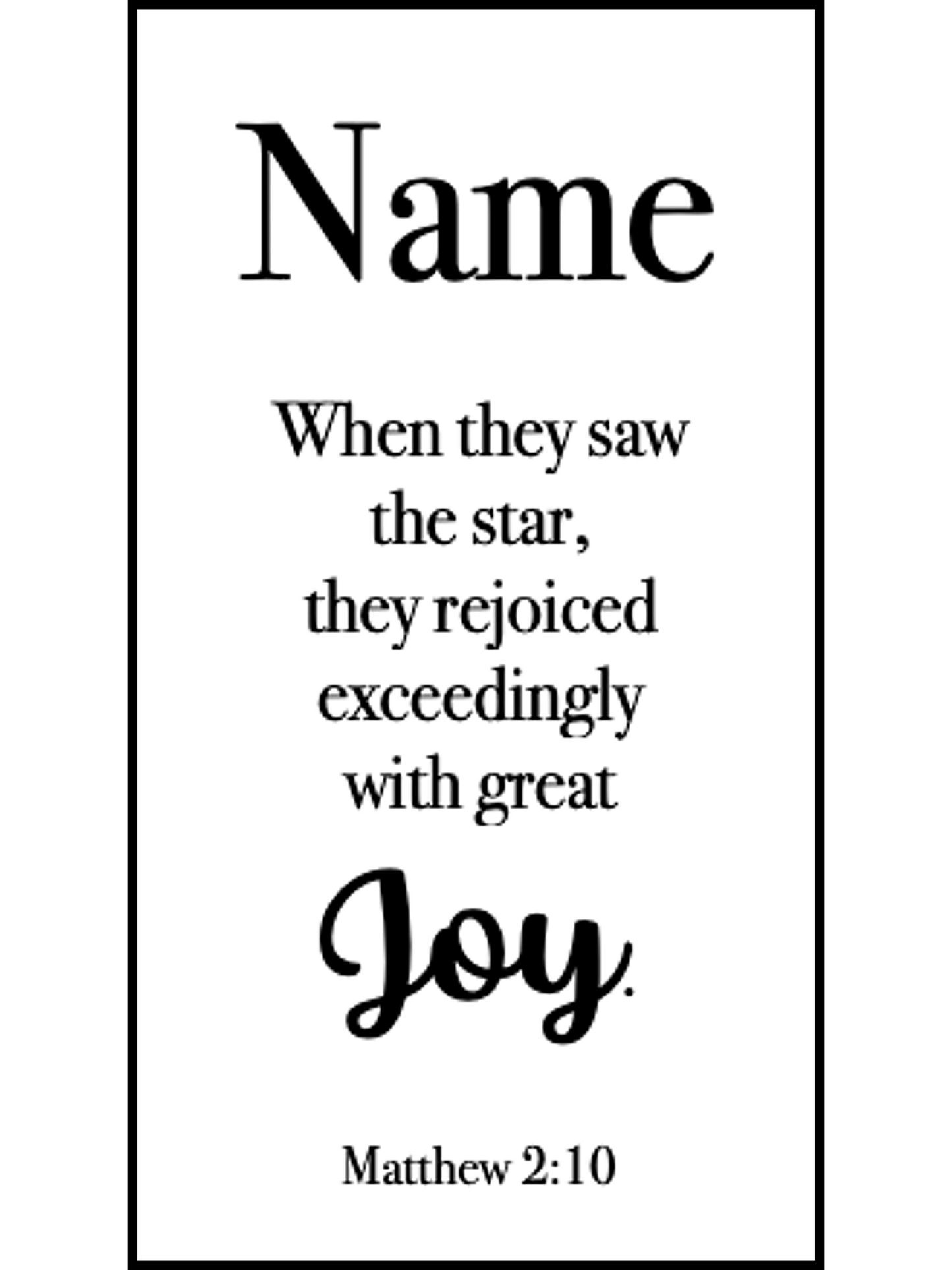 Matthew 2 | When They Saw the Star | Pressed Flower Bookmark