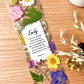  Bookmark includes the following scripture passage : "[custom name] Do not be anxious about anything, but in everything, by prayer and supplication, with thanksgiving, let your requests be made known to God. Philippians 4:6"