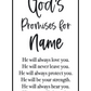 God's Promises For You | Pressed Flower Bookmark