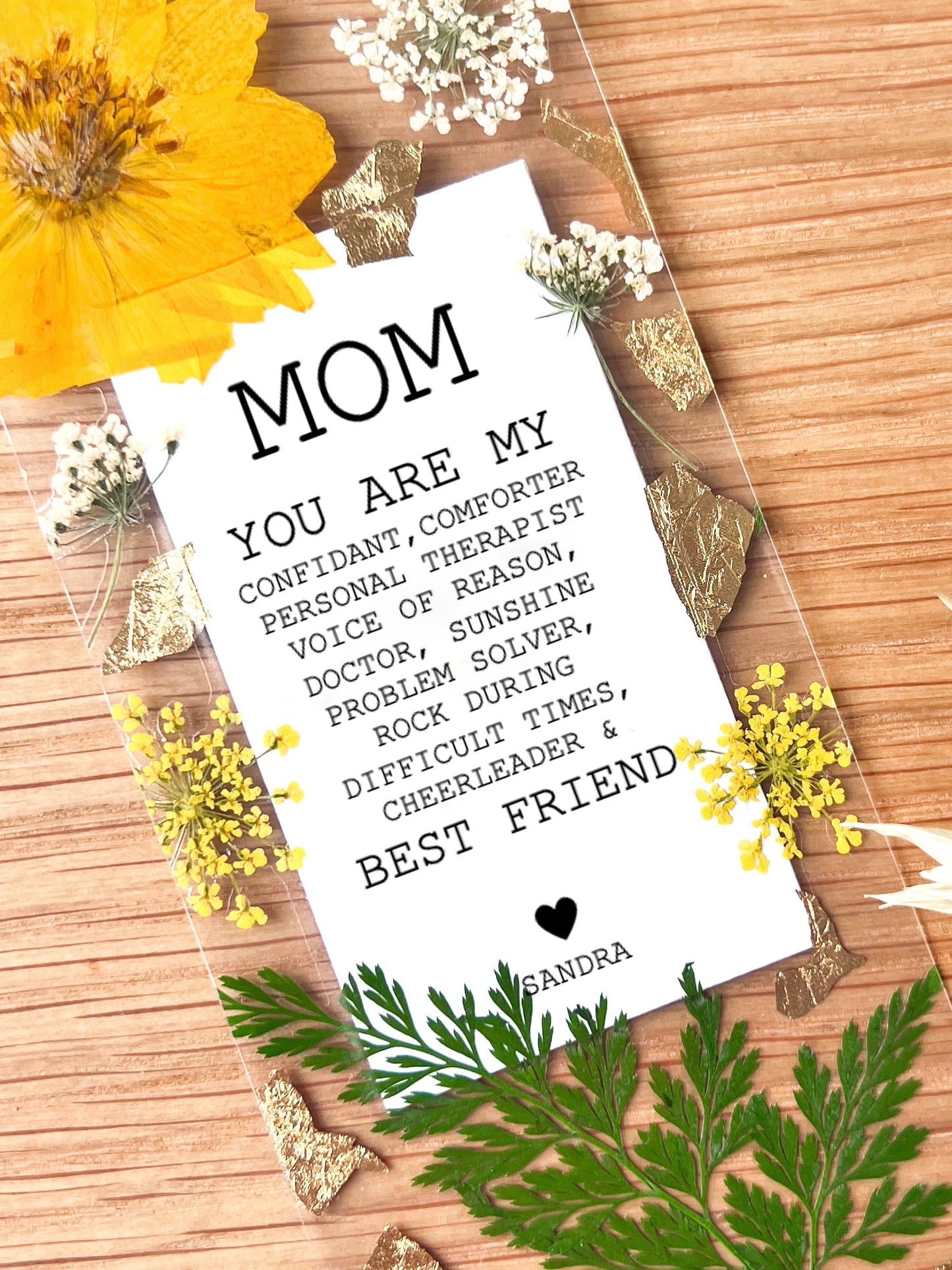 Mom My Best Friend | Thank You Mom Bookmark