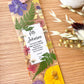 Teacher With Big Heart | Pressed Flower Bookmark