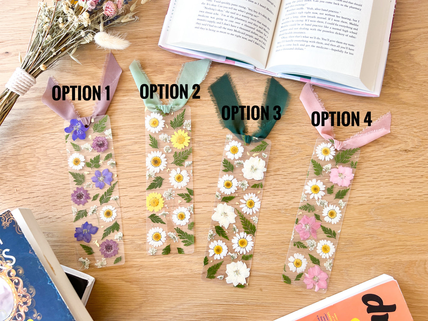 Full Pressed Flower Bookmarks [No Quote]