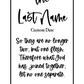 Matthew 19:6 | One Flesh (Last Name Ver.) | Pressed Flower Bookmark